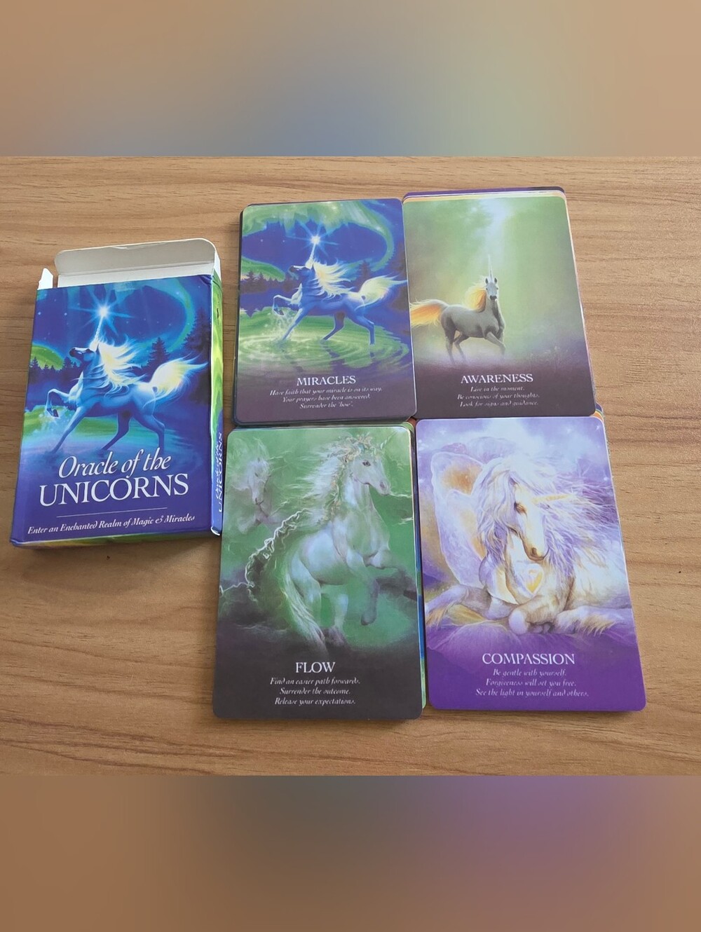 Oracle of the Unicorns Oracle Deck - 44 Cards With QR CODE FOR Guidebook